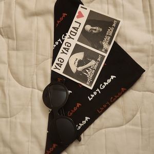 Halloween  Fun!!!Lady Gaga Bandana, tattoo and glasses